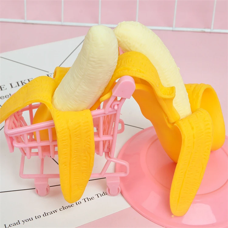 Strange New Toy Decompression Simulation Banana Peeling Banana Vent Fruit Toy Children Fidget Toy