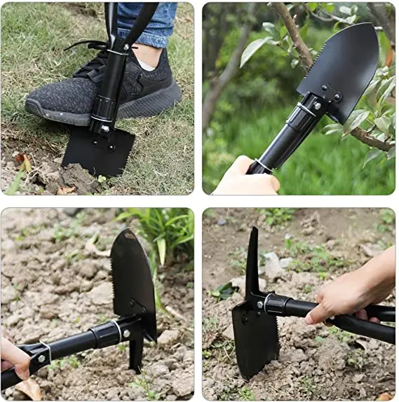 High Quality Outdoor Folding Camping Shovel Mini Multifunctional Survival Shovel