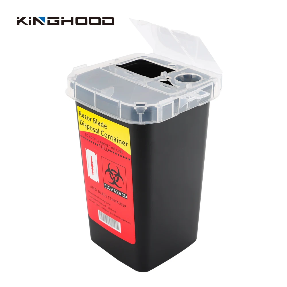 Контейнер-диспенсер для лезвий, контейнер для утилизации лезвий, контейнер для резака, коробка для хранения лезвий для парикмахерской, салона, дома, США