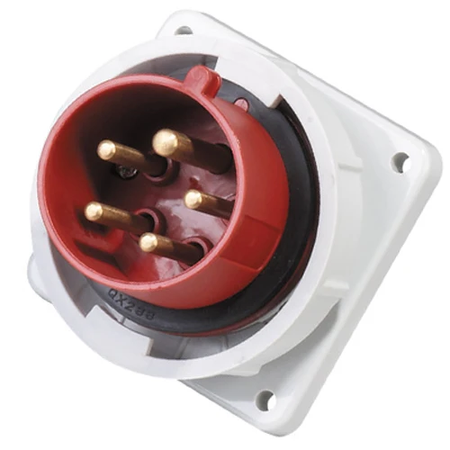 ZH829 Красный IP67 400V 16A утопленный штекер для