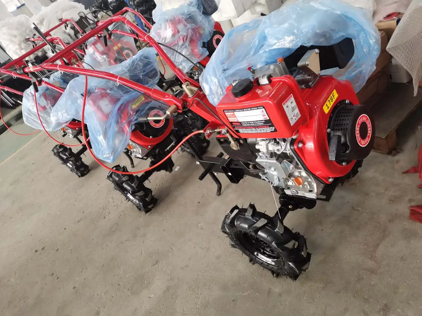  Мощный культиватор 7HP с дизельным