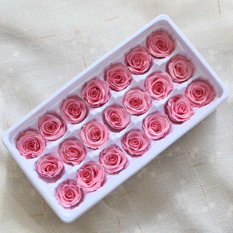 2-3 cm Fresh A Grade Good Quality  Real Natural Eternal Forever Immortal Flower Head Preserved Roses