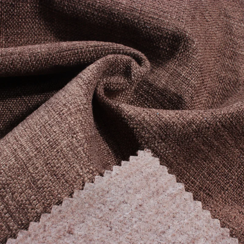 
2020 new style wholesale thick linen fabrics for sofa seat covers cushion pillow 