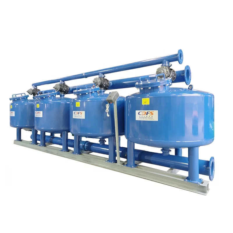Automatic backwash sand filter for cooling tower water treatment