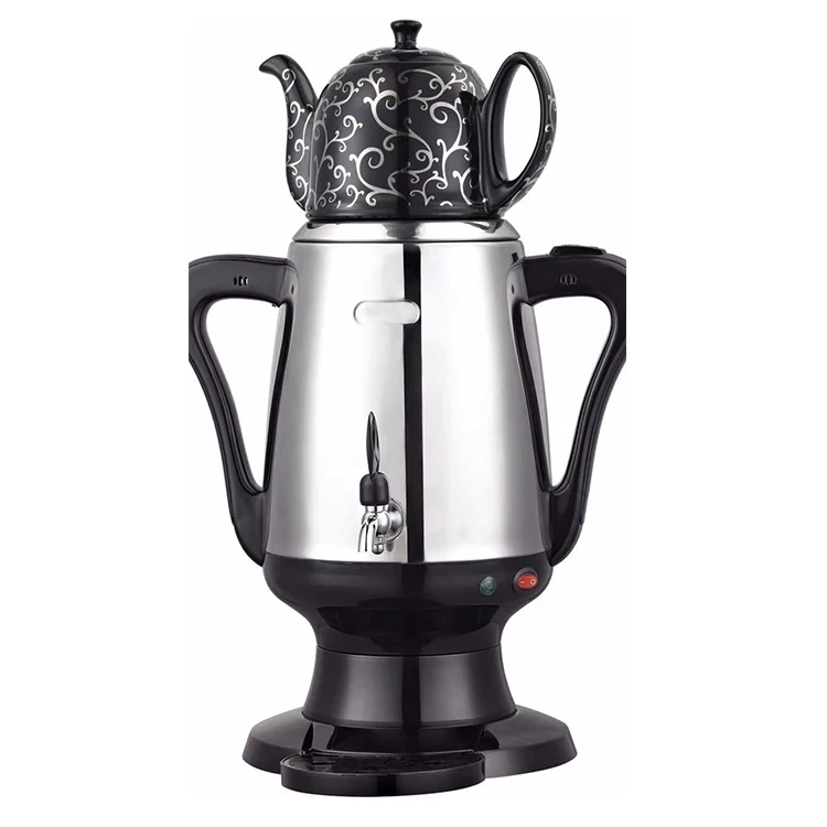 Wholesale Hot Sale Keep Warmer Russian Spraying Electric Samovar 4L Water Kettle Stainless Steel Russia Samovar Tea Maker
