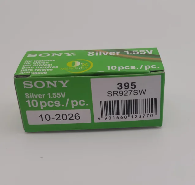 real factory price single pack for Sony SR626SW SR521SW SR621SW SR927SW SR416SW 1.55V Watch Battery 395 364 377 371