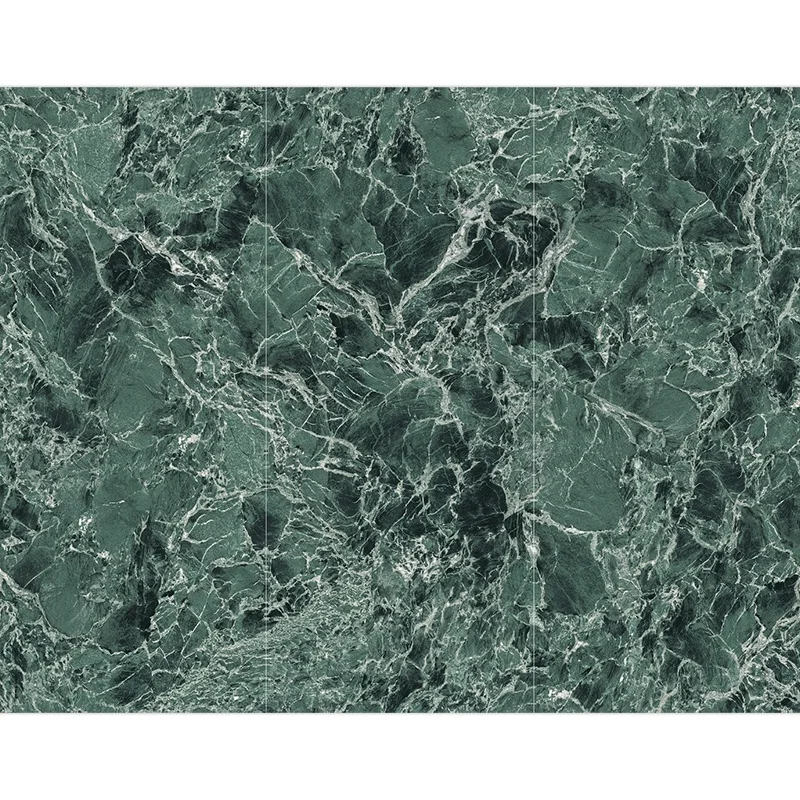 Luxurious Green Sintered Stone Slabs for Interior Wall Countertops Dining Tables