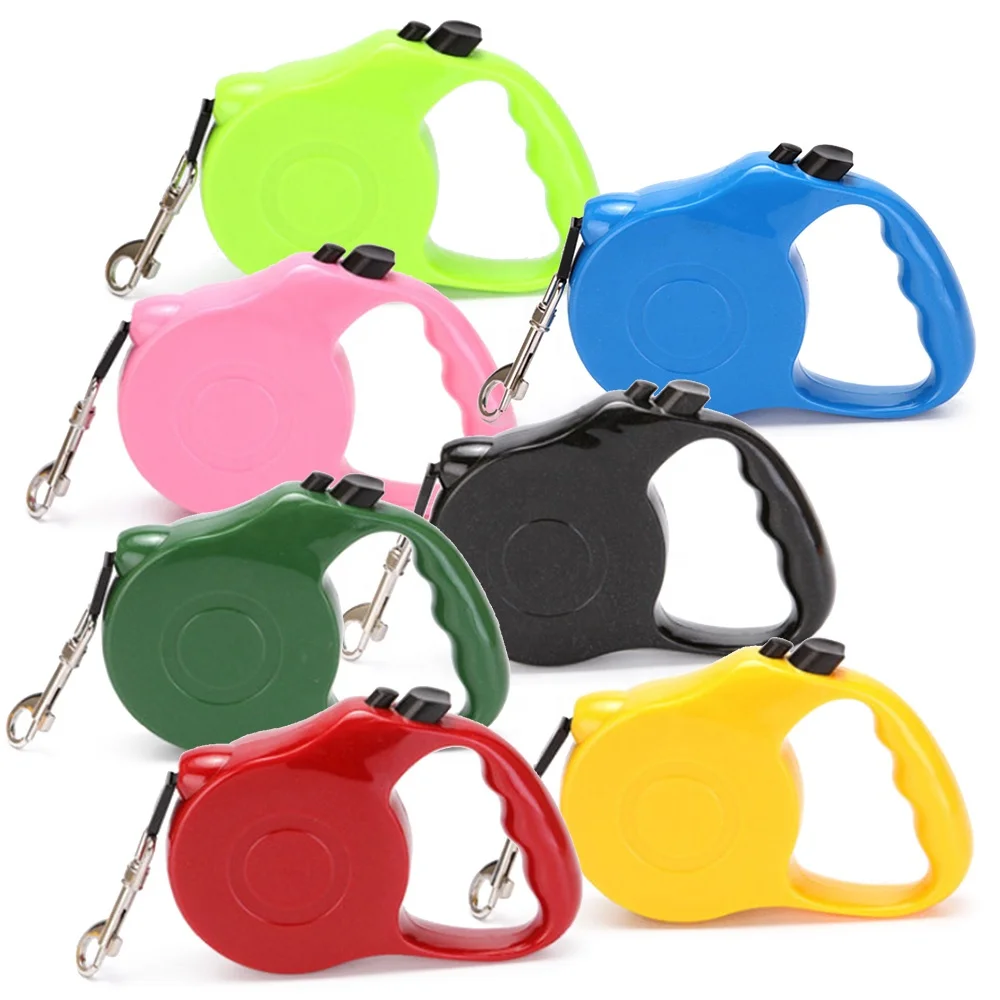 Модный Современный гибкий Выдвижной Поводок для собак разных цветов, фирменный Выдвижной Поводок для собак