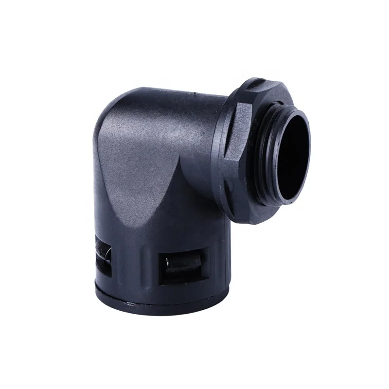 Нейлон 90 градусов быстрый штуцер соединения Локоть кабельный разъем для гибкие трубы