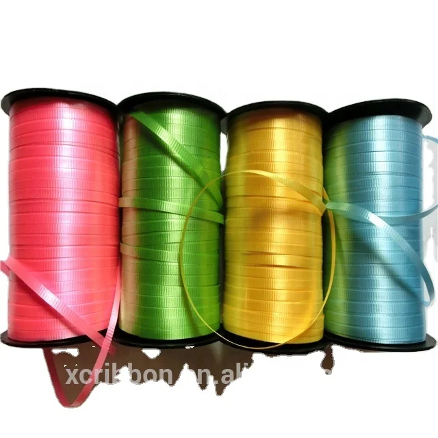 embossed plastic curling balloon ribbon