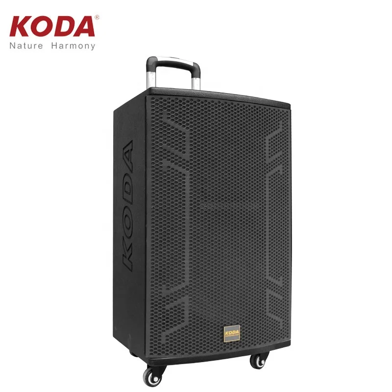 12inch wooden rechargeable Battery Powered party DJ trolley HIFI speakers