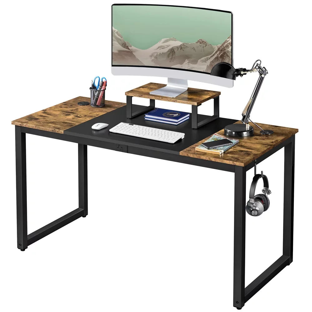 Rustic Metal Modern Wooden Computer Gaming Workstation Table Case Desk Wholesalers