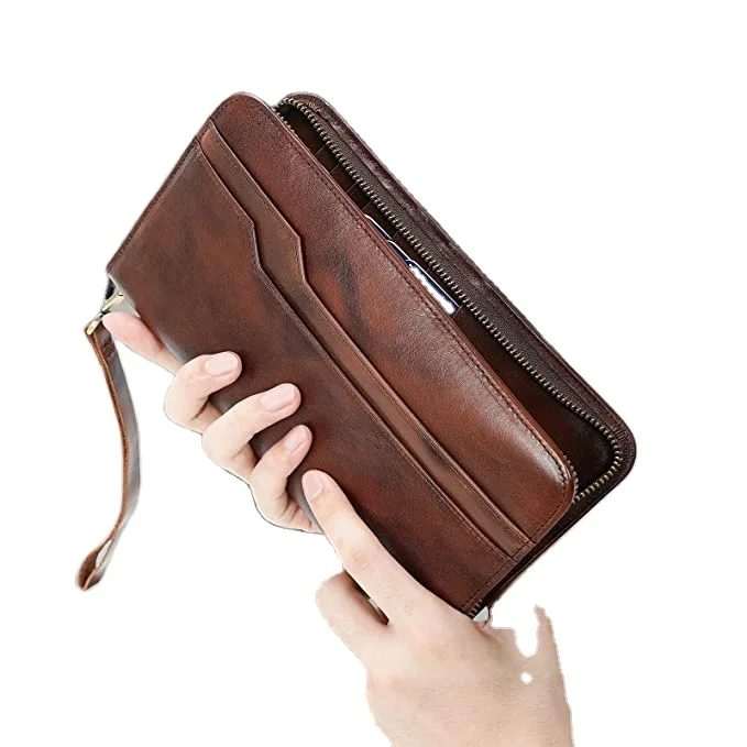Full Grain Leather Family Travel Passport Wallet and Documents Organizer RFID Blocking Case Holder