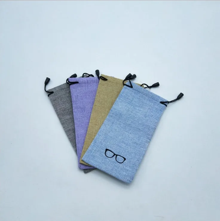 cotton dust bag for glasses eyeglasses packing pouch portable cloth bag