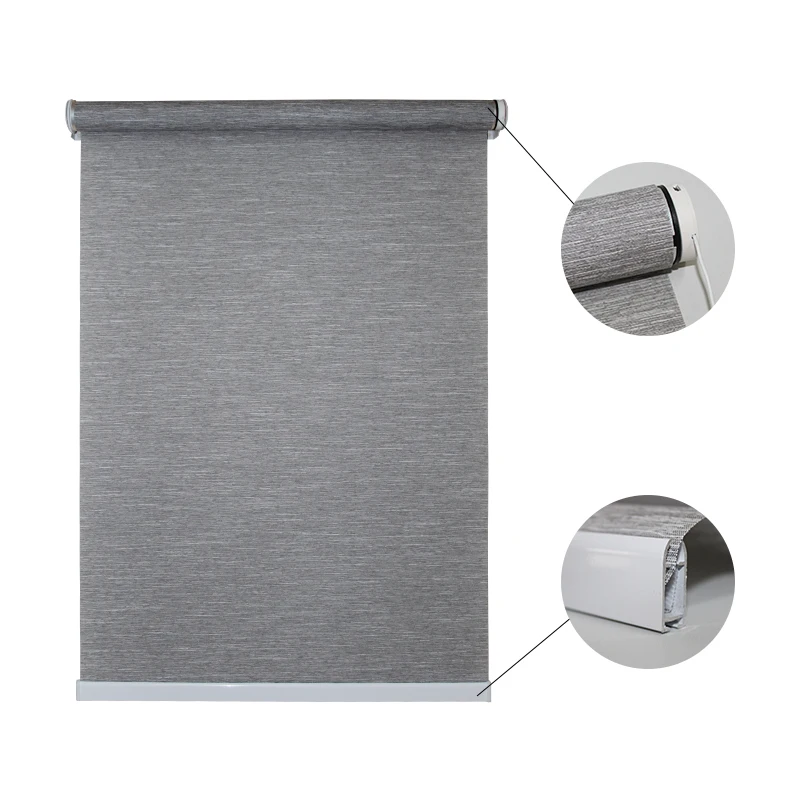 18mm New Style Easy-fixed Motorized Blackout Roller Blind