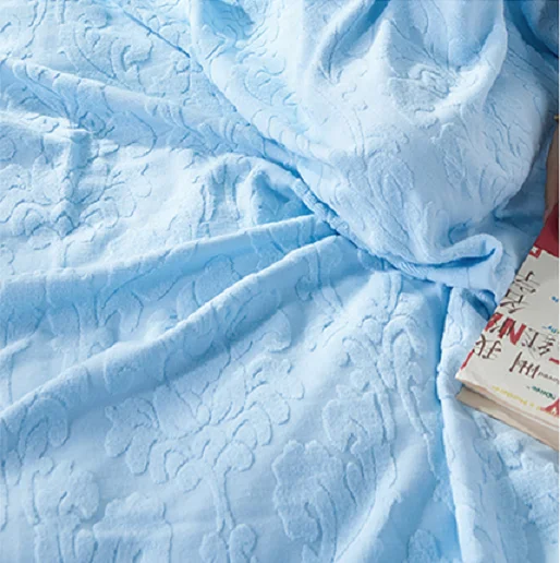 New European and American Fashion Bed Cover Cotton Jacquard Towel Quilt Multifunctional Towel Blanket