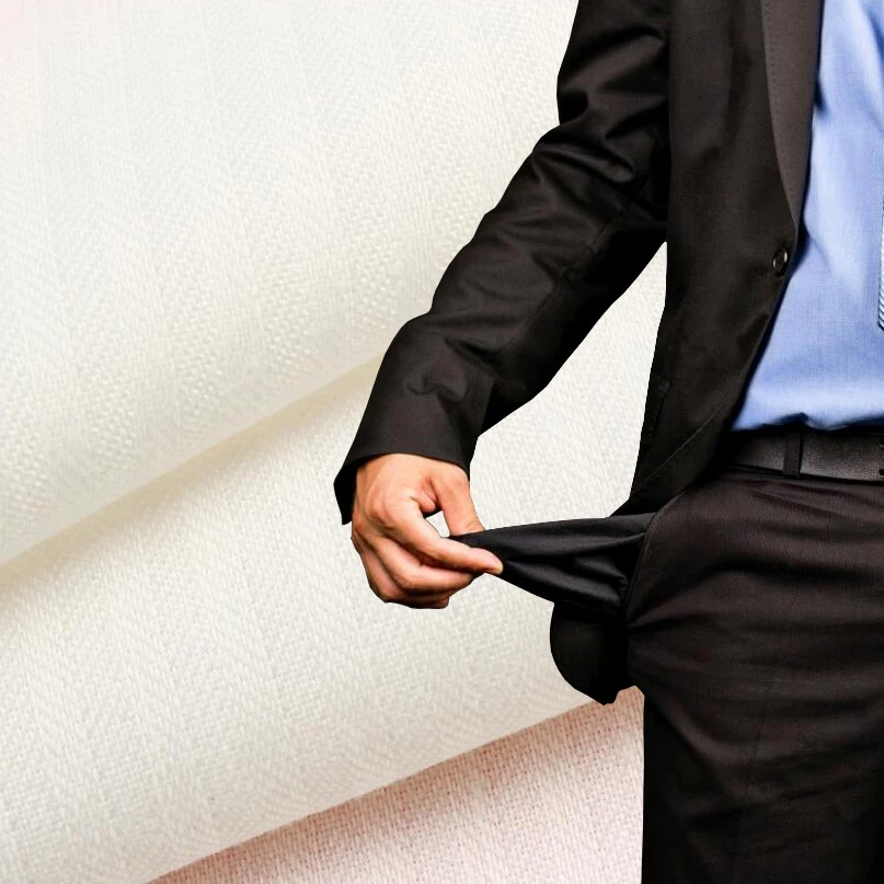 Wholesale  custom cheap satin  T/C 65/35  cotton poplin lining and  white pocket textile fabric