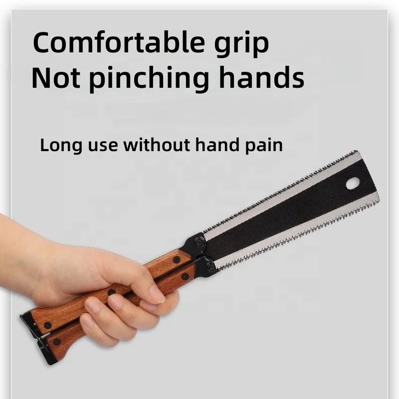Outdoor Portable Double-sided Folding Saw High Quality Wholesale Fine Teeth SK5 Folding Hand Saw