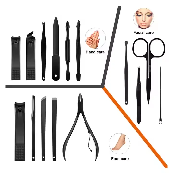 Professional Mini Nail Care Salon Set Beauty Tools Pedicure Scissors Cutter Kit Box Packaging Manicure File Pedicure File