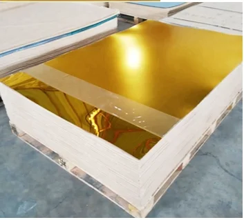 Wholesale High Quality Flexible Gold or Sliver Mirror Plastic Acrylic Sheet