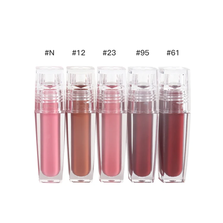 Manufacturer Direct Sale New Design 10 Colors Shape Matte Liquid Lip Gloss Non Stick Long Wearing Pigment Lip Gloss