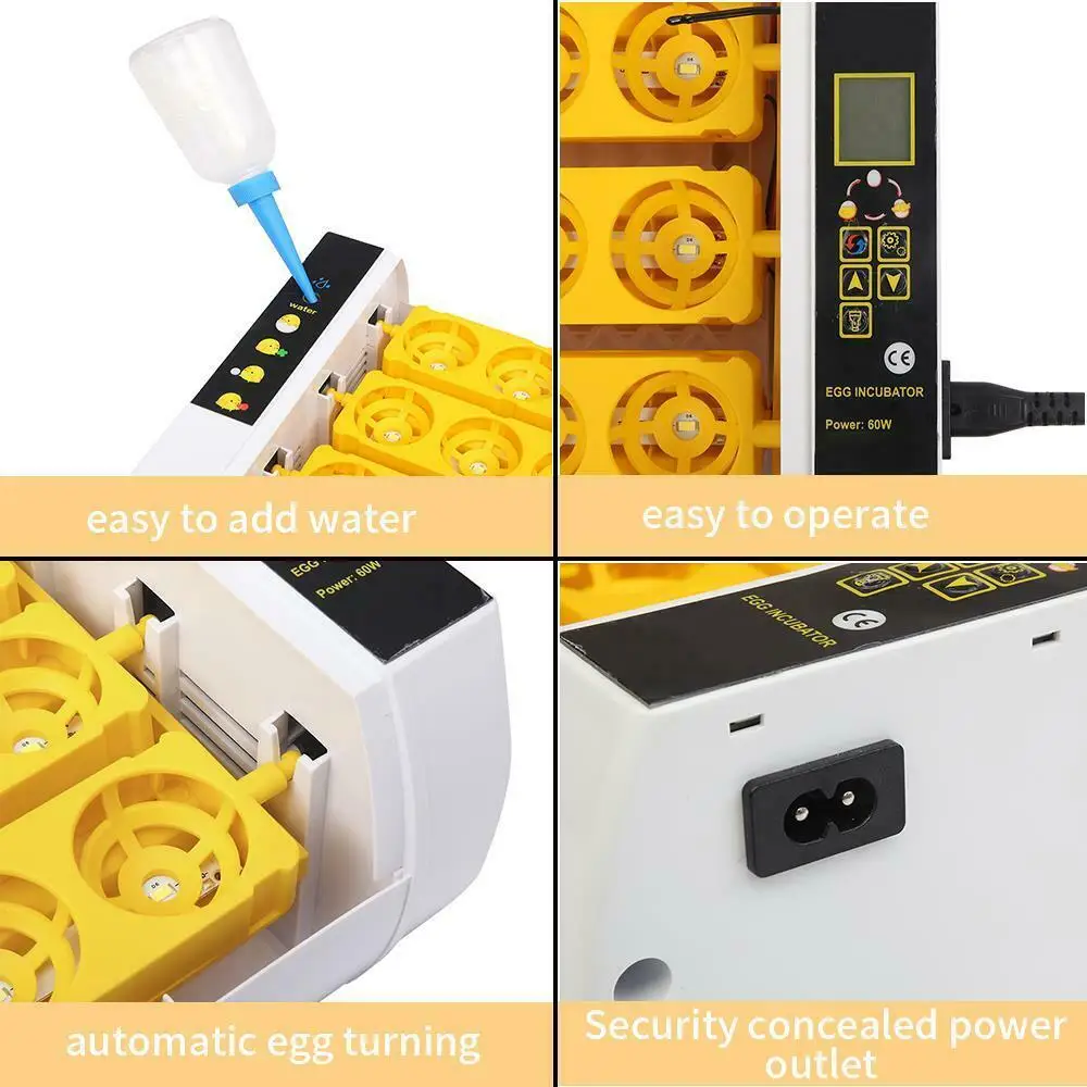 Горячая продажа мини EW9-24s автоматический инкубатор для куриных яиц продажи CE