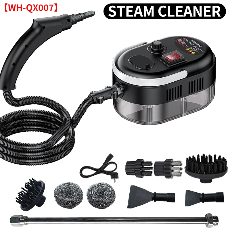 Handheld Steam Cleaner 1200W High Temperature High Pressure Portable Steam Cleaner with 3 Brush Heads For Car Kitchen Bathroom