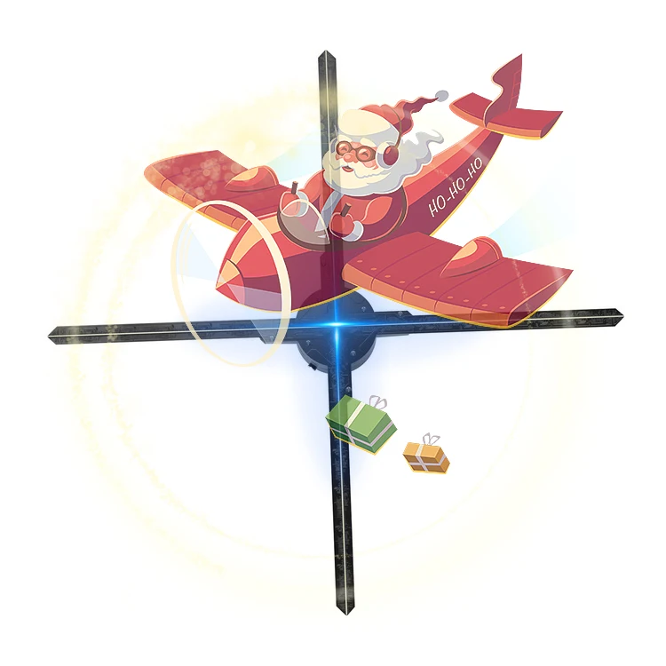 3D Animated Upgrade Ventiladores Holograficos 3D Led Fan Hologram Advertising Holographic Display Hologram Fan 3D For Exhibition