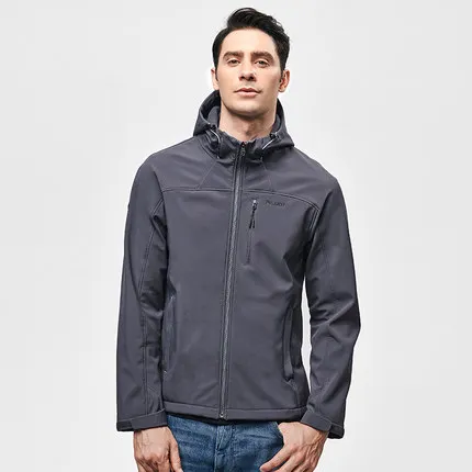 Sportswear Light Men Water Repellent Softshell Jacket Coat Fleece Waterproof Jacket Custom Logo Autumn 100% Polyester Adults