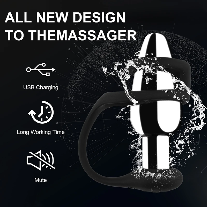 Sexbay 2024 The latest metal shock bullet anal plug can remotely lock sperm-ring silicone dual function men and women like