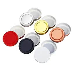 70mm 86mm Custom Logo Screw Cap Regular Wide Mouth Mason Jar Lid with Straw Hole