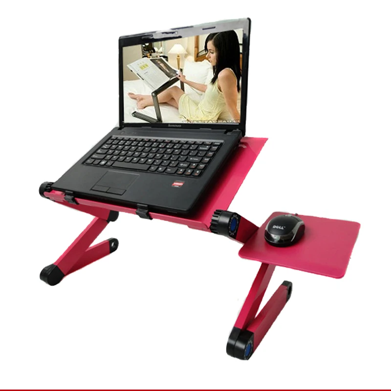 
Customized Most Popular Foldable Portable Computer Desk Laptop Notebook Table Stand with Mouse Pad 