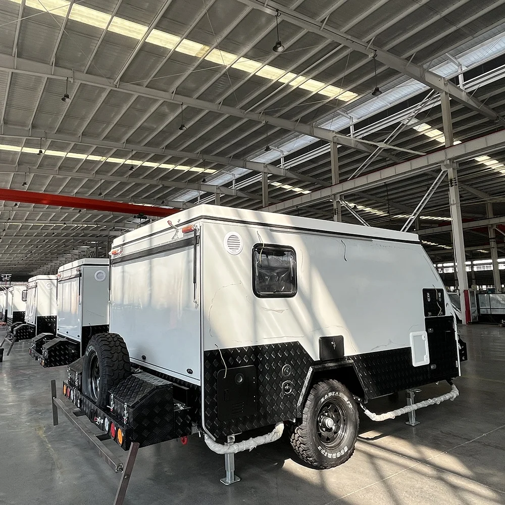 15ft off road hybrid camping caravan travel trailer