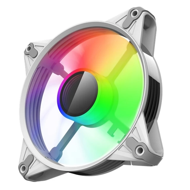 Ceiling fans with led lights remote control with white pc case