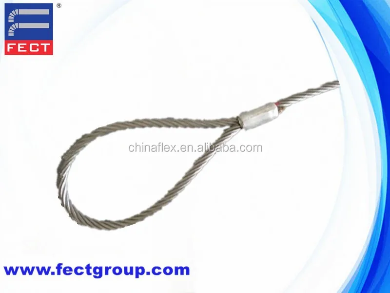 China wholesale Pressed and Spliced lifting wire rope sling rope lifting sling
