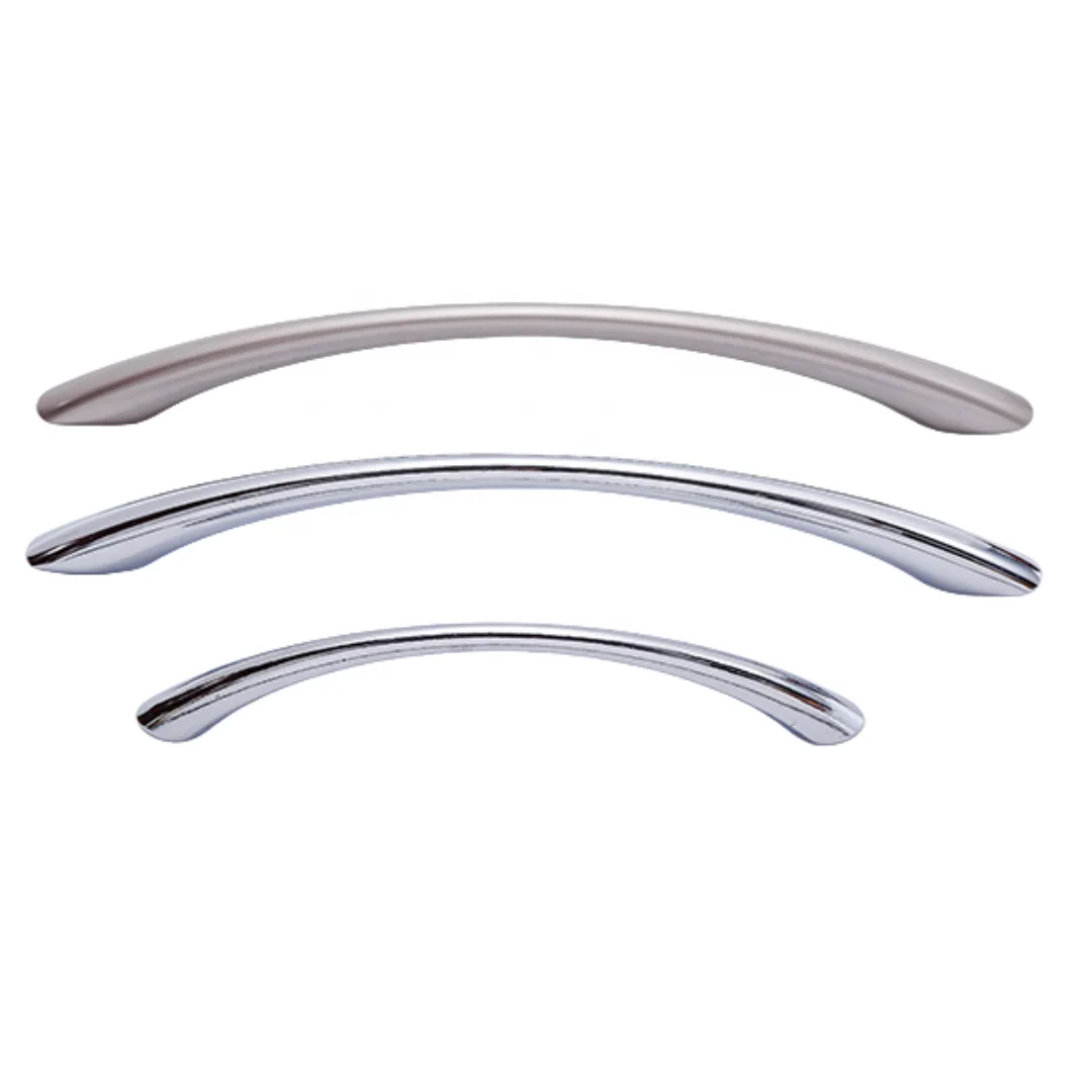 Cheap Price Simple Curved Kitchen Cabinet Handles Customize Polished Furniture Handle