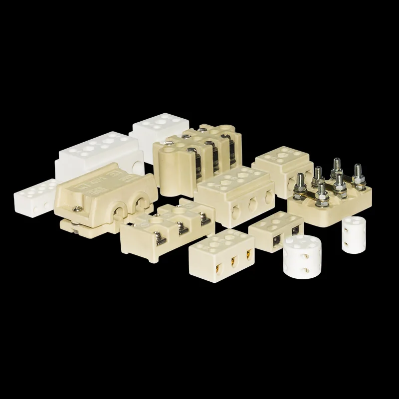 Ceramic Terminal Block 230℃ to 750℃ Produced in a French-owned factory CE ROHS REACH C221 isolate Steatite connection blocks
