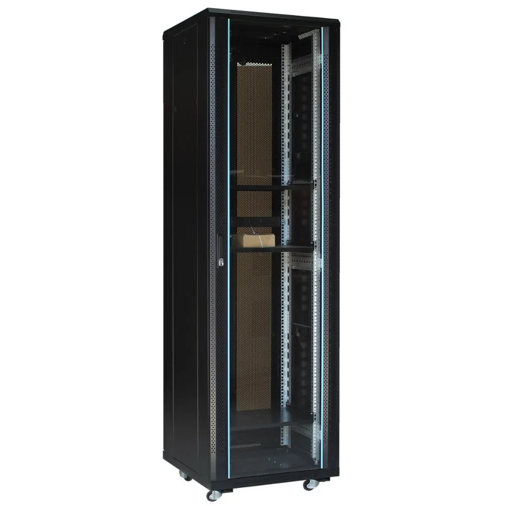Factory price glass door 42u server rack lock network cabinet 42u 800x1000 server room cabinet