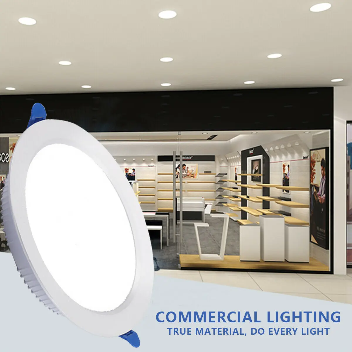 Hyundai QK LED Downlight 30W 35W 7FT 8FT  Recessed Aluminum Downlight Cold white 6500K