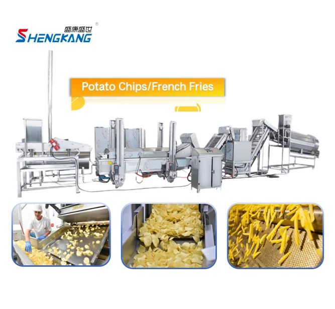 High Quality Automatic Potato Chips Making Machine Price Crisps French Fries Production Line For Sale