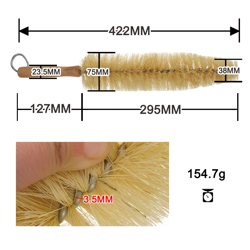 Best Selling Sisal Wood Handhold Cleaning Brush For Whole Sale Yellow Sisal Wood Handle Brush