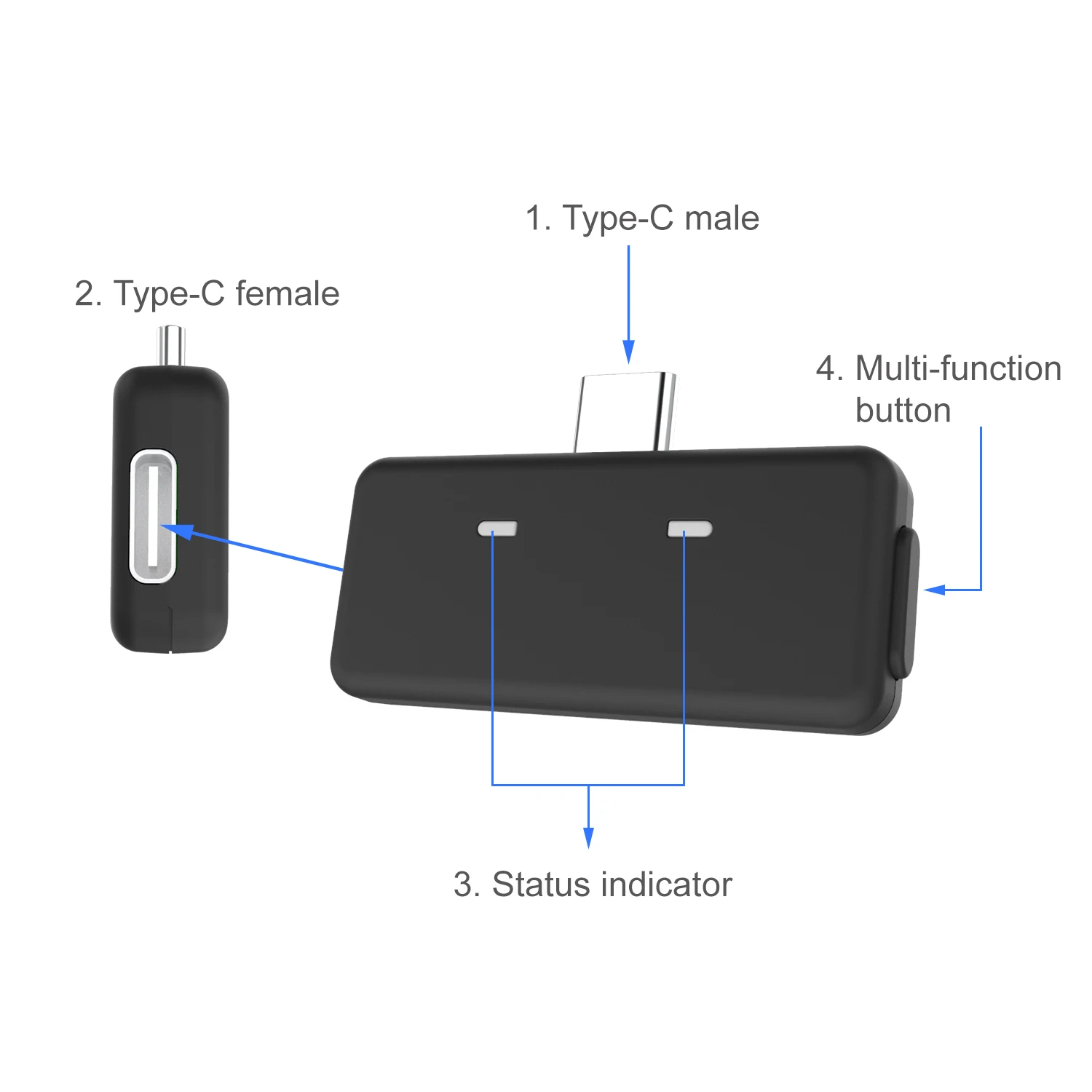 
Bluetooth 5.0 Adapter for Home Vehicle Audio System Portable Transmitter 3.5mm Stereo Car Kits 