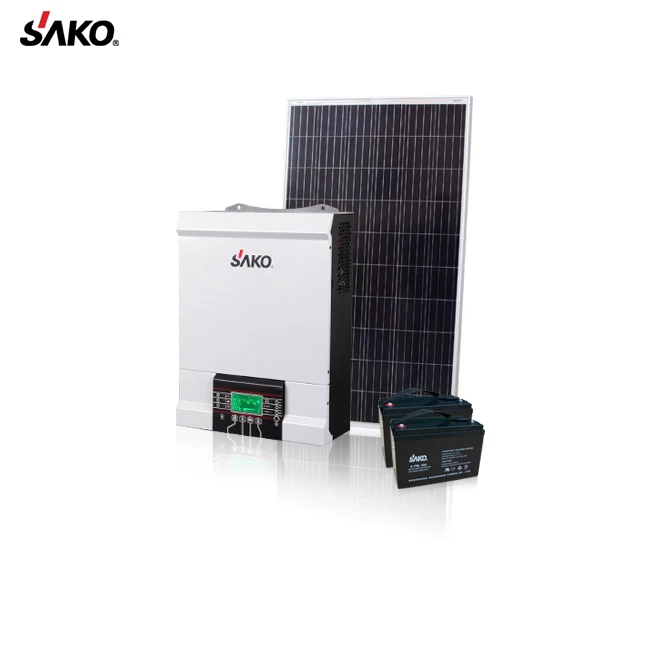 SAKO 3KW Solar Inverter Supports No Battery Working and WIFI Remote Control Off Grid Solar Power System Home Single LCD Display