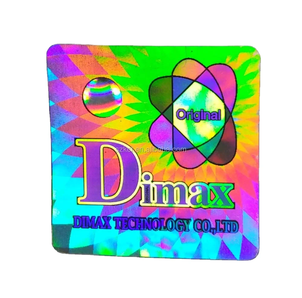 PET Laser Holographic Paper Printing Film For Stickers Labels