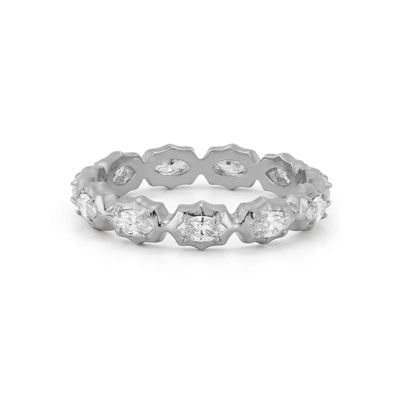 Laodun Hot Selling Fine Jewelry S925 Ring Vintage Elegant Creative Bands Zircon Sterling Silver Customize Diamond Ring Vermeil