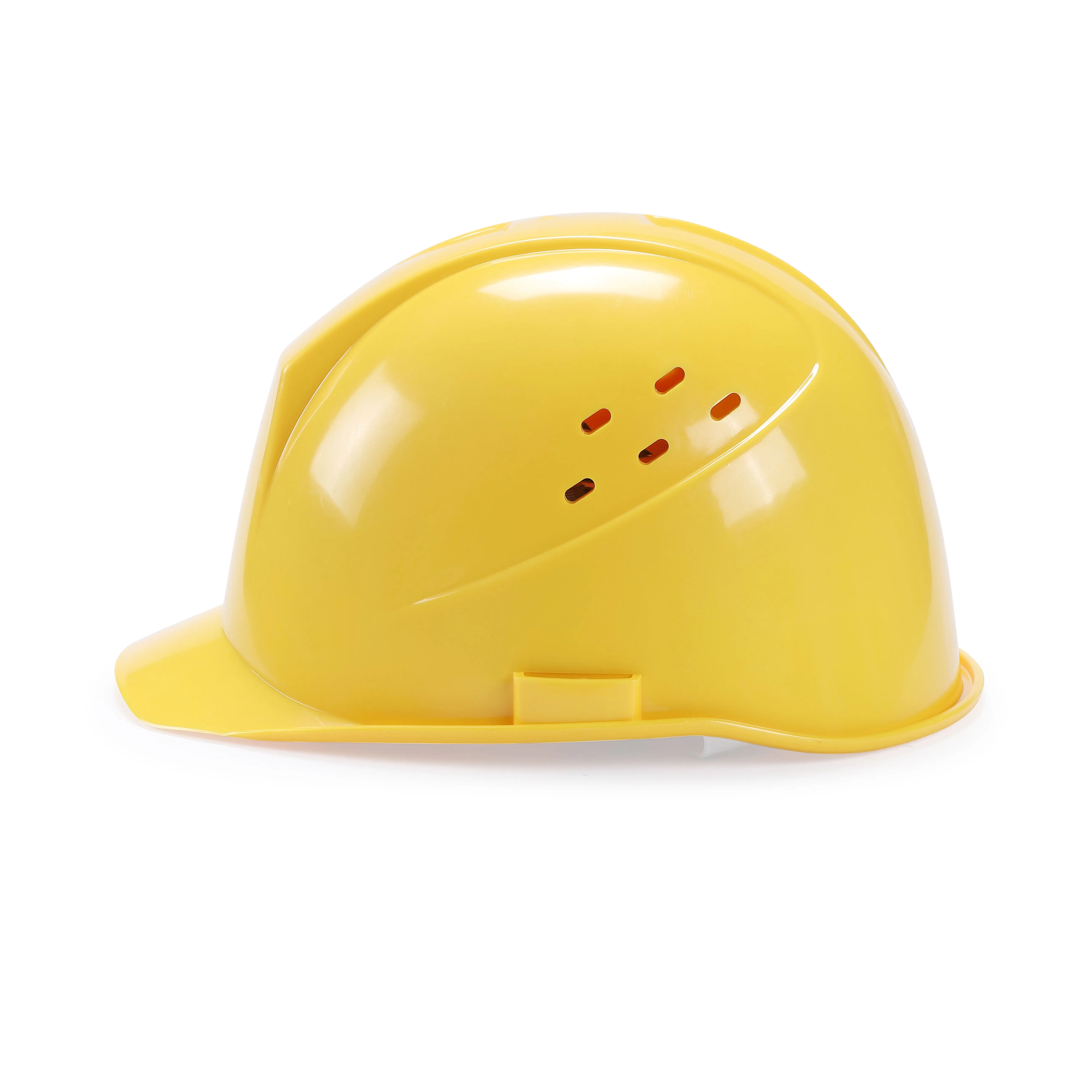 JILI дизайн желтый с воздушным holes420g HDPE материальный ударопрочный CE EN397 шлем ремнем безопасности для строительной промышленности