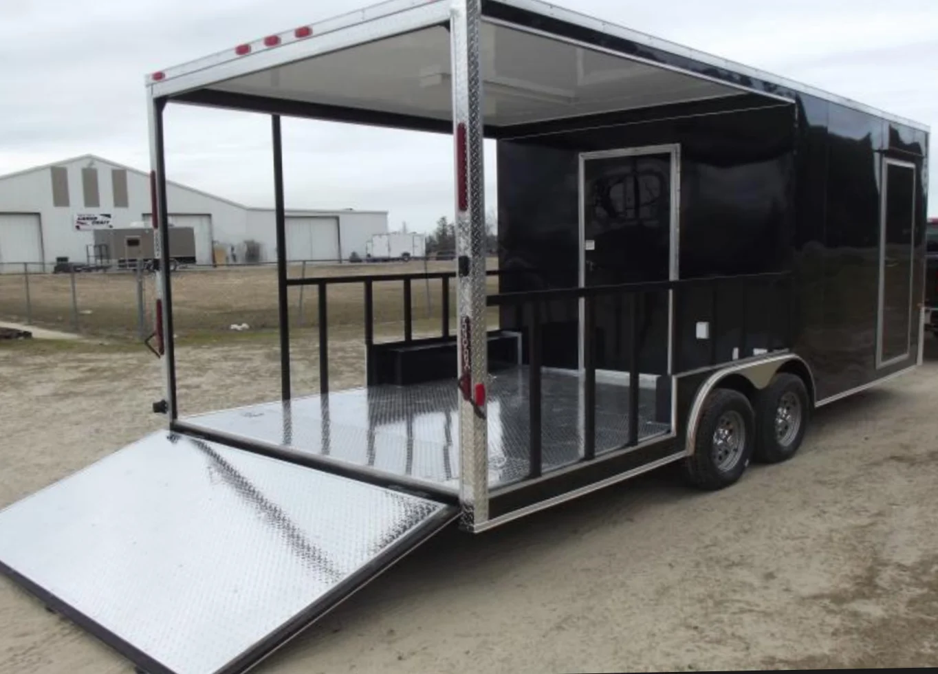 Custonewouble Decker Food Truck Mobile Catering Snack Bar Beer Bbq Food Trailer Aluminum Customized Mobile Restaurant Welded