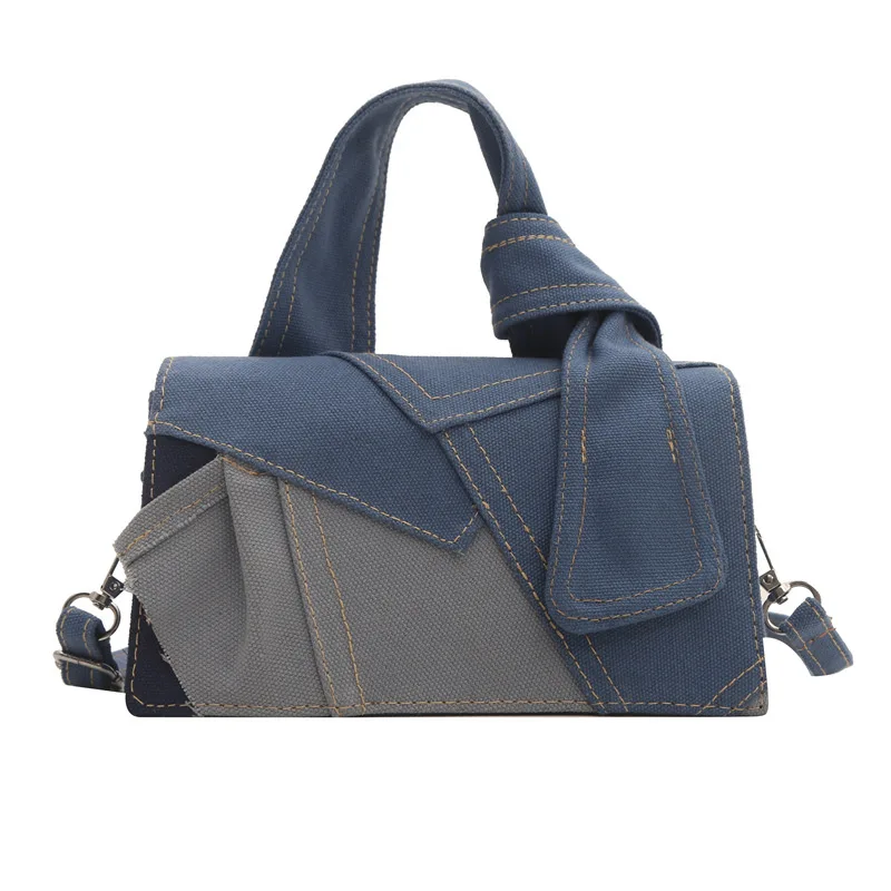 Fashion Denim Patchwork Design Shoulder Bag Female Handbags Women large capacity Jeans Totes Bag