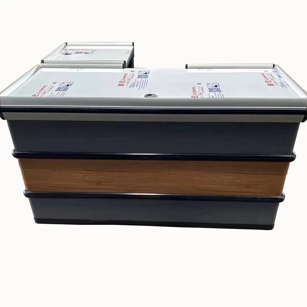 Касса из нержавеющей стали для супермаркетов, металлическая, под заказ, американский дизайн, магазинная касса для гондолы