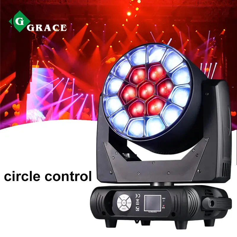 Igracelite 19*30w RGBW Led Beam Moving Head Stage Dj Disco Event